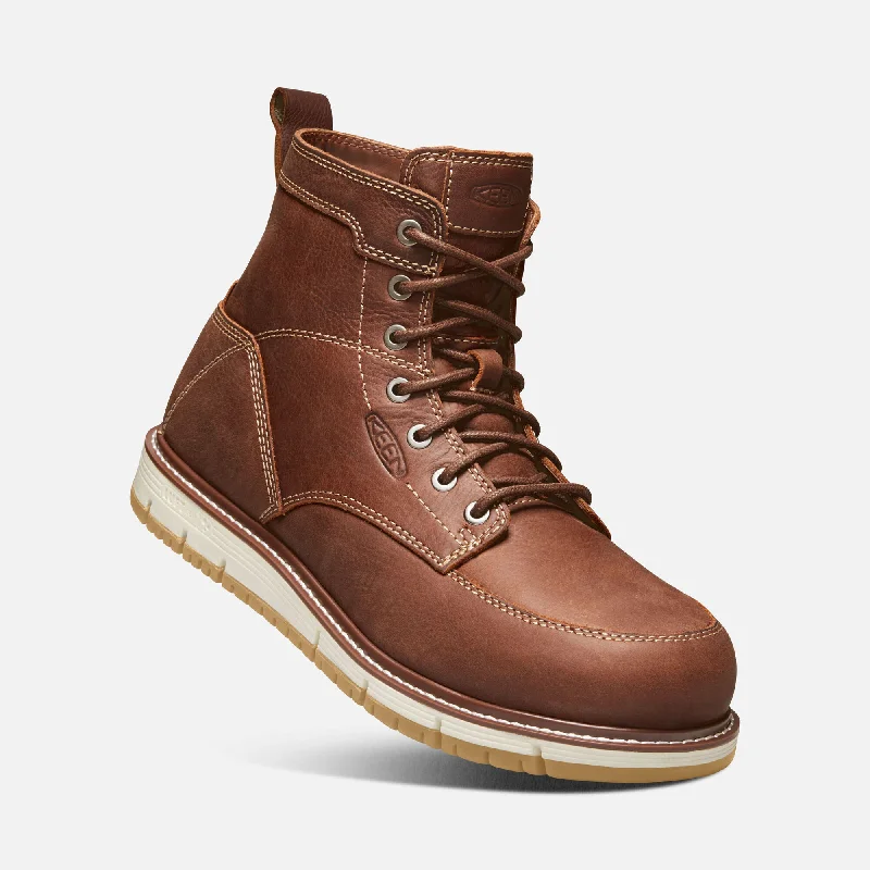 Men's Waterproof Shoes Keen San Jose Aluminum Toe Brown