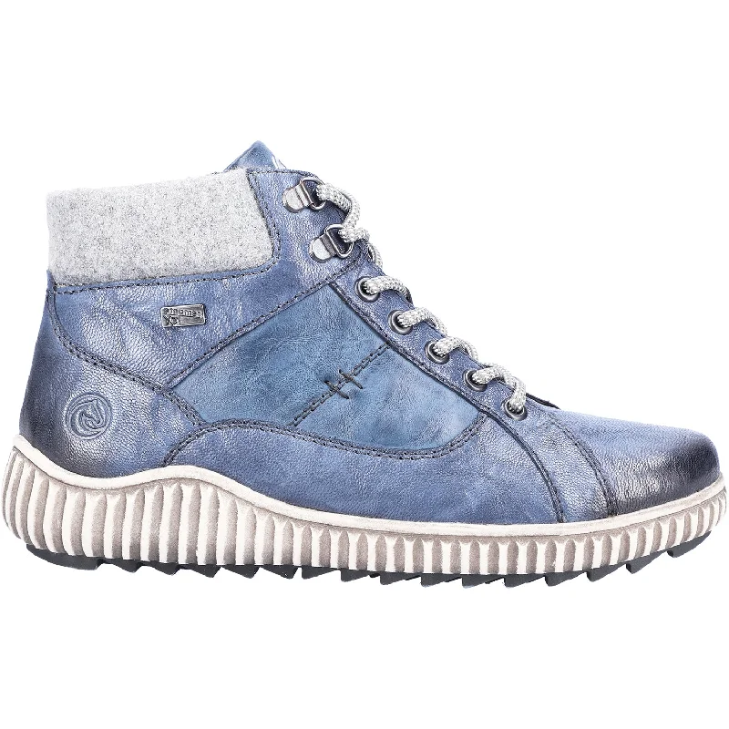 Men's Slip-Resistant Boots Women's Remonte R8276-14 Liv 76 Baltic/Royal/Grey Leather Men's Slip-Resistant Boots Women's Remonte R8276-14 Liv 76 Baltic/Royal/Grey Leather