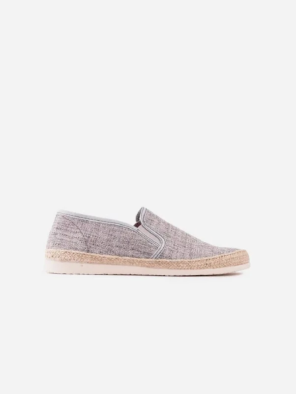 Unbeatable Prices On Top-Brand Shoes Pecan Men's Recycled Cotton Espadrilles | Stone Unbeatable Prices On Top-Brand Shoes Pecan Men's Recycled Cotton Espadrilles | Stone