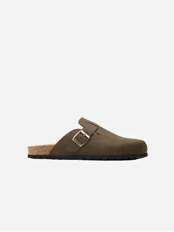 Men's Energy-Return Shoes Taro Comfort Men's Vegan Footbed Slippers | Brown