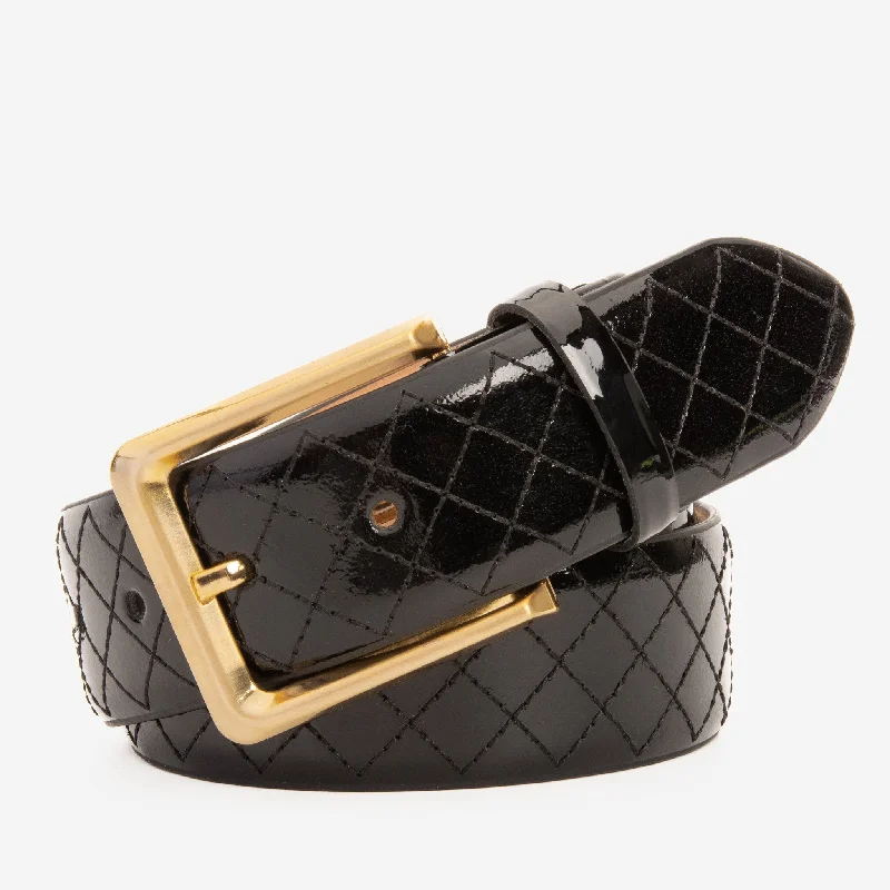 Men's All-Season Shoes The Prestige Black Leather Belt