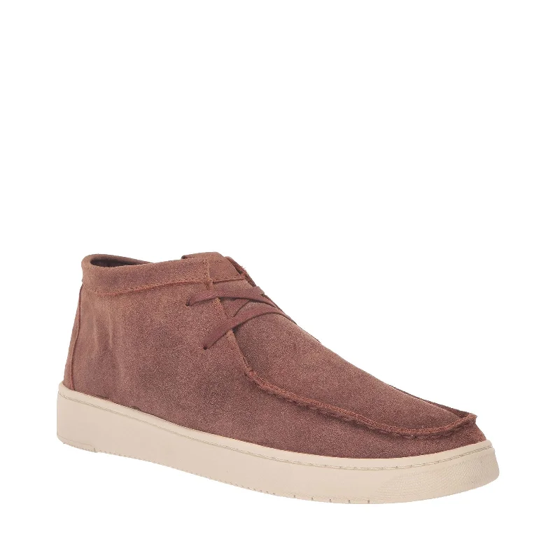 Men's Reinforced Sole Shoes Men's Shoes TOMS TRAVEL LITE MOC CHUKKA Boots 10020209 COFFEE WAXY SUEDE