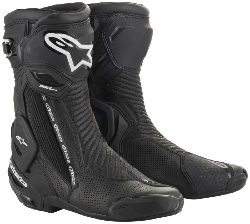 Men's Ultra-Light Shoes Alpinestars Men’s SMX-PLUS v2 Vented Black Boots