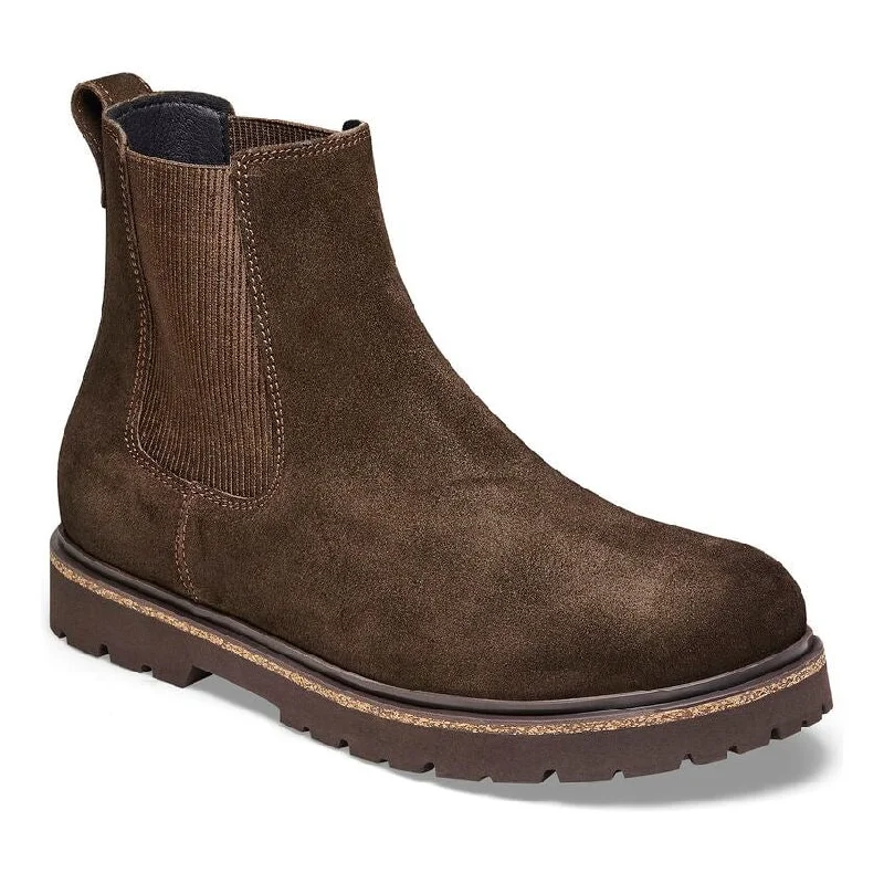 Men's Waterproof Boots Highwood Slip On Men Suede Leather Boot - Mocha