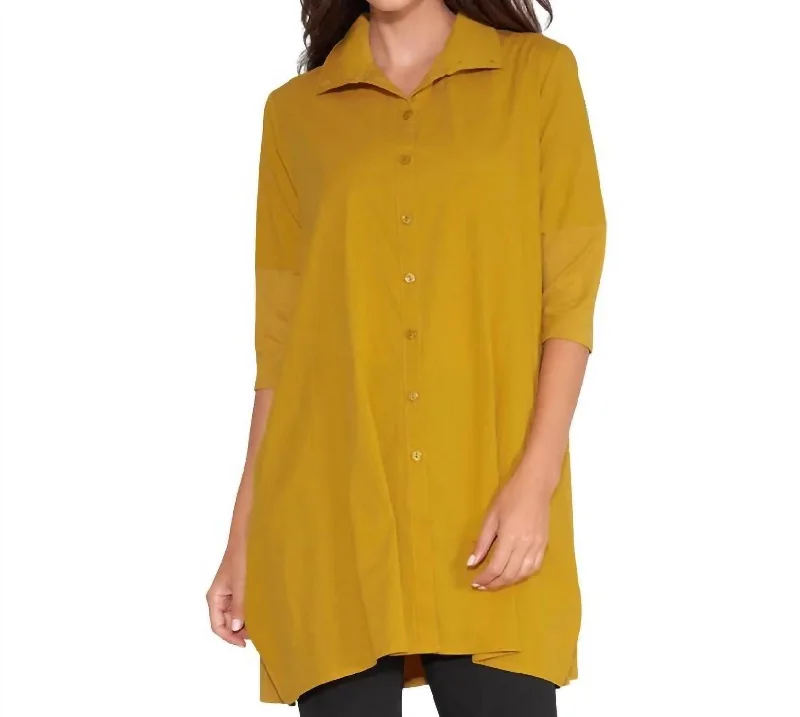 Women's Stylish Outerwear Tiburon Icon Tunic In Saffron