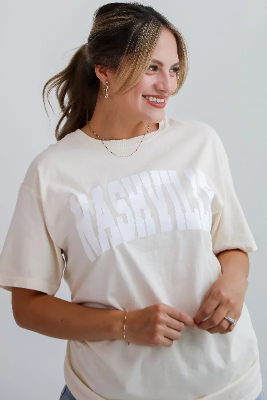 Casual Attire For Women Ivory Nashville Tee