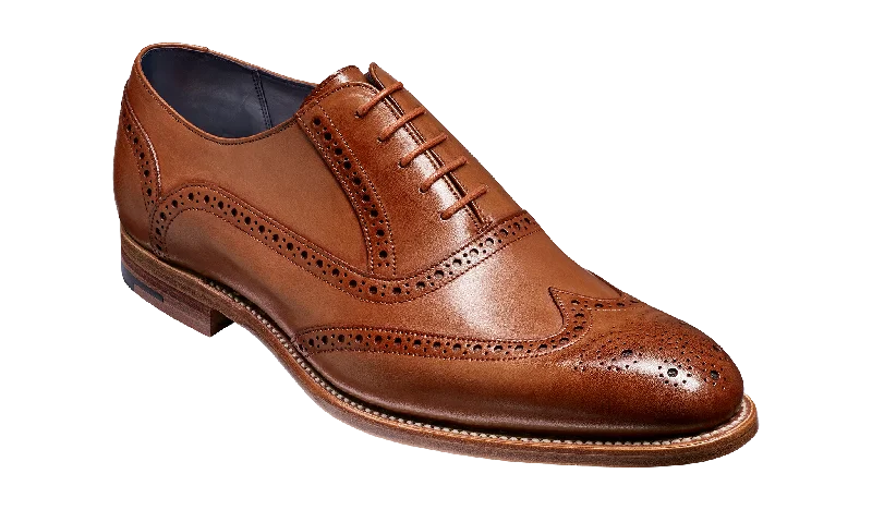 Men's Slip-Resistant Shoes Valiant - Brown Hand Painted