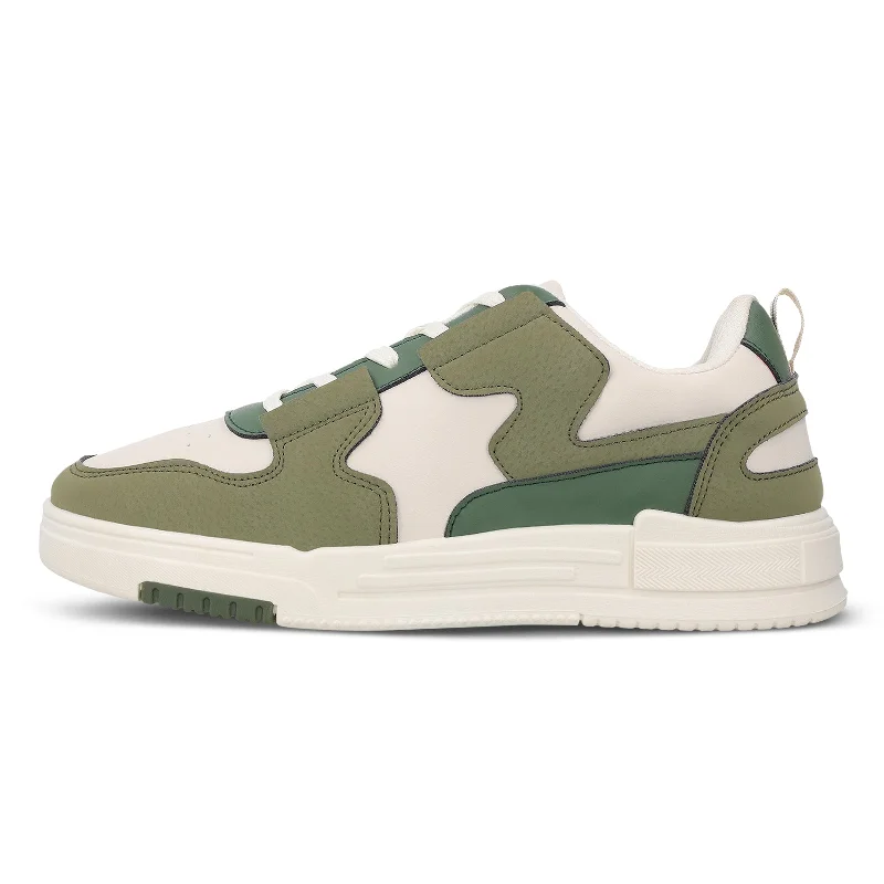 Men's Reinforced Sole Boots Men's Casual Sneakers - WY3469 White Mild Green