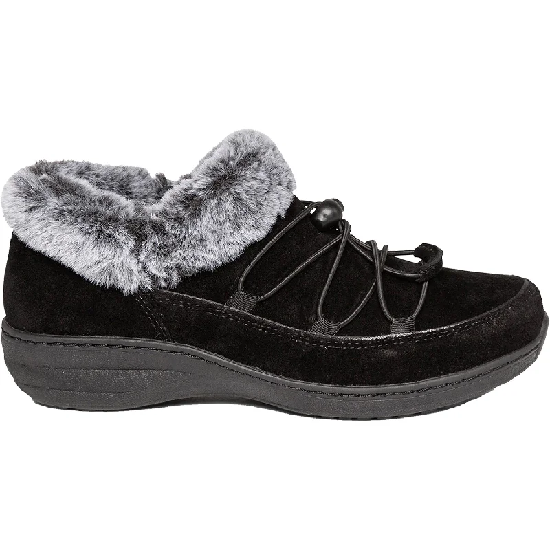 Men's Stylish Shoes Women's Aetrex Chrissy Black Suede