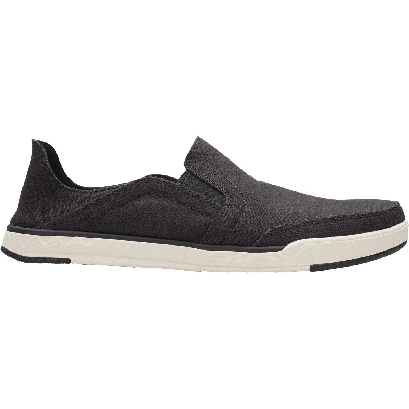 Men's Trendy Boots Men's Clarks Cloudsteppers Step Isle Row Black Canvas