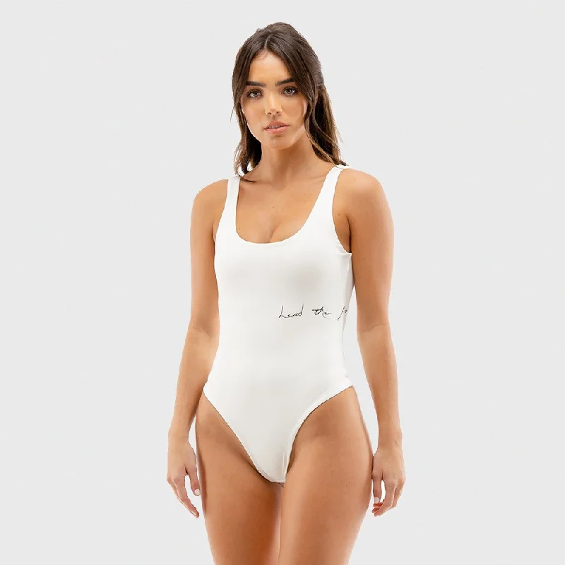 Luxury Fashion Vibe Bodysuit - White