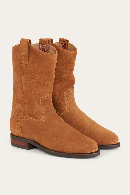 Men's Reinforced Sole Boots Kimberley Mens High Boot - Dark Camel