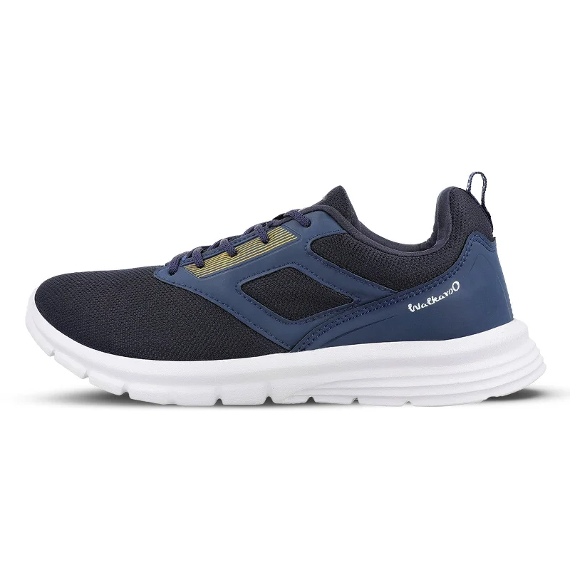 Men's Shock-Absorbing Boots Walkaroo Men Lace-up Training Shoes - WS3050 Navy Blue