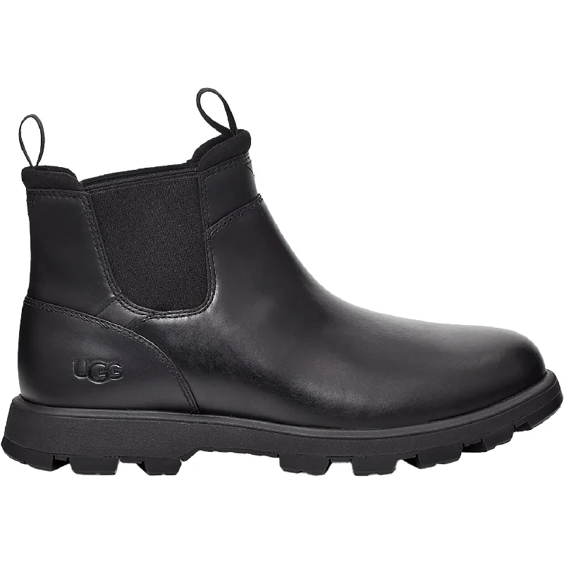Men's Shock-Resistant Shoes Men's UGG Hillmont Chelsea Black Leather