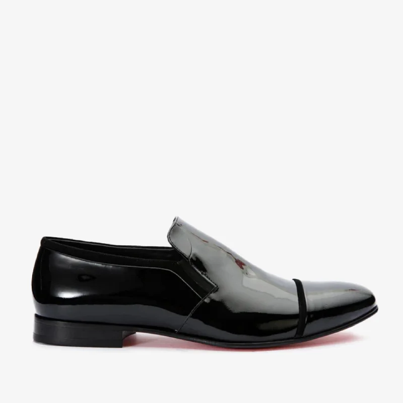 Men's Sporty Shoes The Marlo Shoe Black Patent Leather Cap Toe Slip-On Dress Loafer Men Shoe Men's Sporty Shoes The Marlo Shoe Black Patent Leather Cap Toe Slip-On Dress Loafer Men Shoe