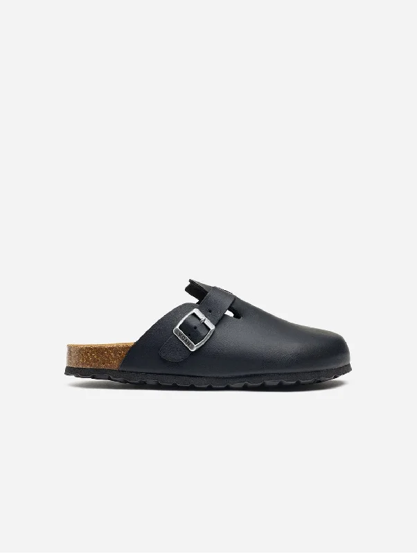 Men's Casual Shoes Taro Comfort Men's Vegan Footbed Slippers | Black