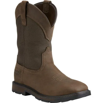 Men's Flexible Boots Ariat 10015196 Men's Groundbreaker Steel Toe Cowboy Boots