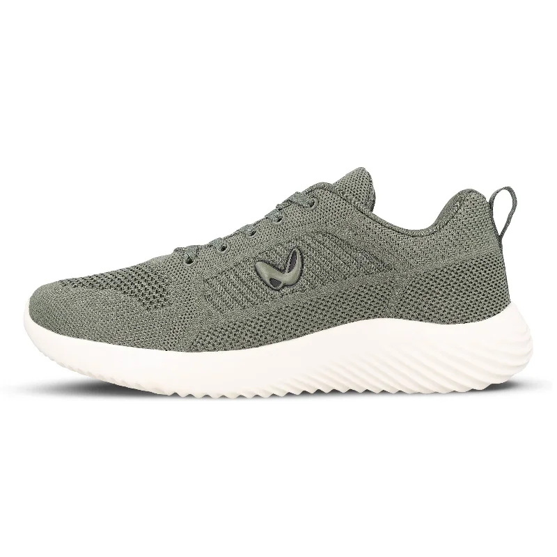 Exclusive Shoe Sale Event Happening Now Walkaroo Men walking  Shoes - WS9546 Olive Green