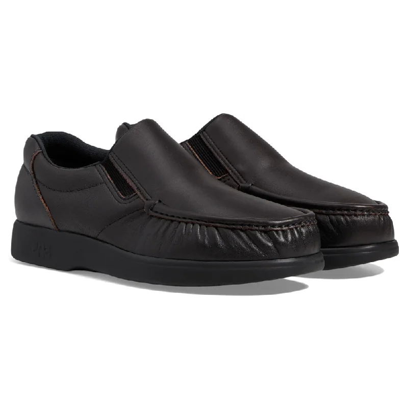 Men's Fashionable Shoes SAS Side Gore Cacao Leather Loafer (Men's)