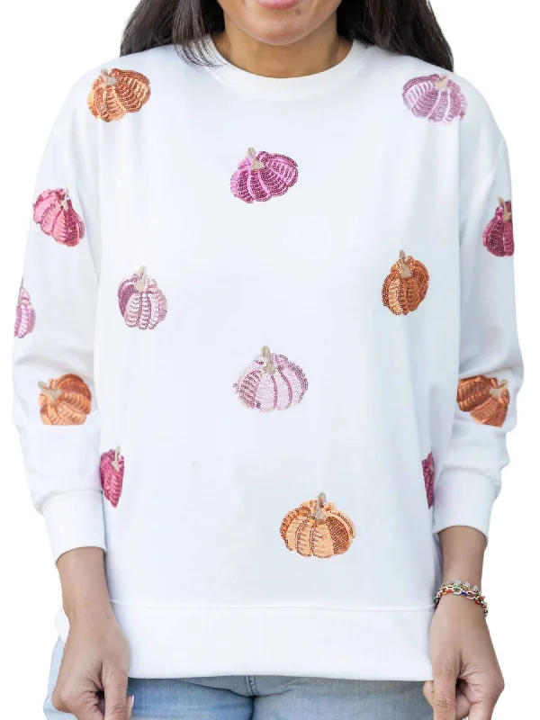 Women's Elegant Garments Sarah Sweatshirt In Pumpkins