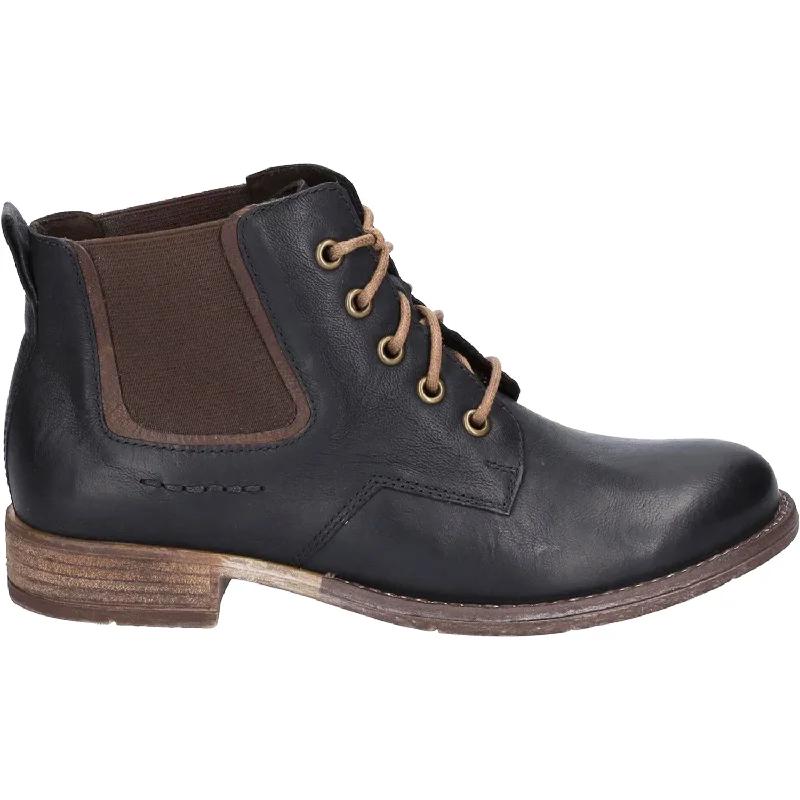 Men's Flexible Shoes Women's Josef Seibel Sienna 83 Black Leather