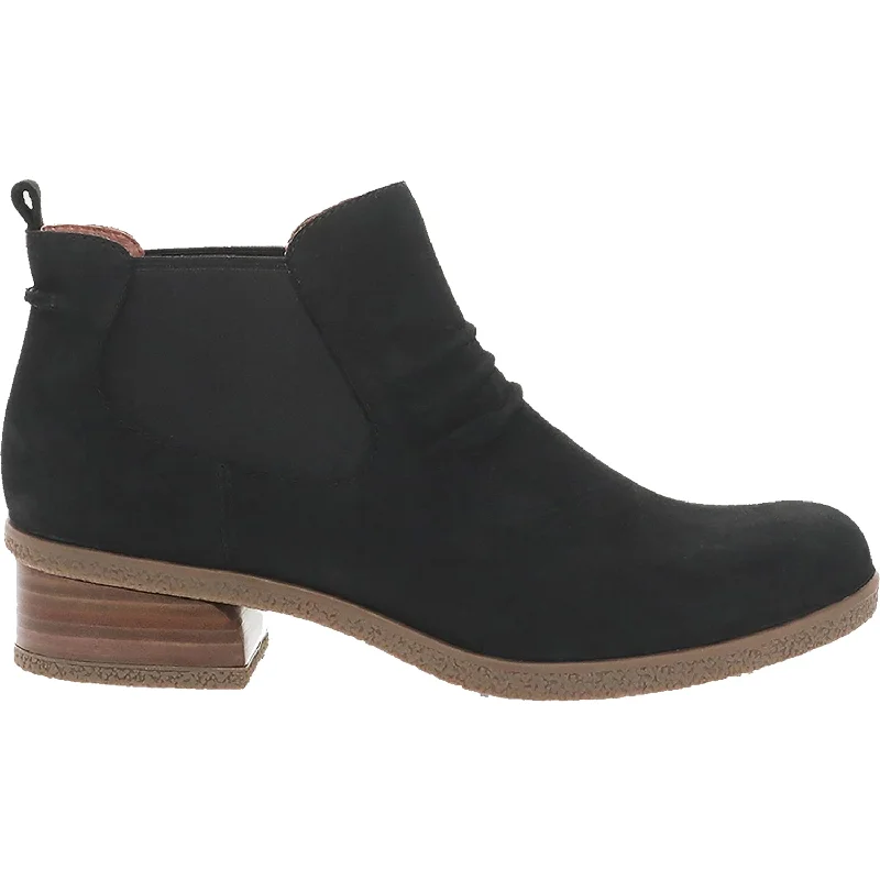 Men's Flexible Sole Shoes Women's Dansko Bea Black Waterproof Nubuck
