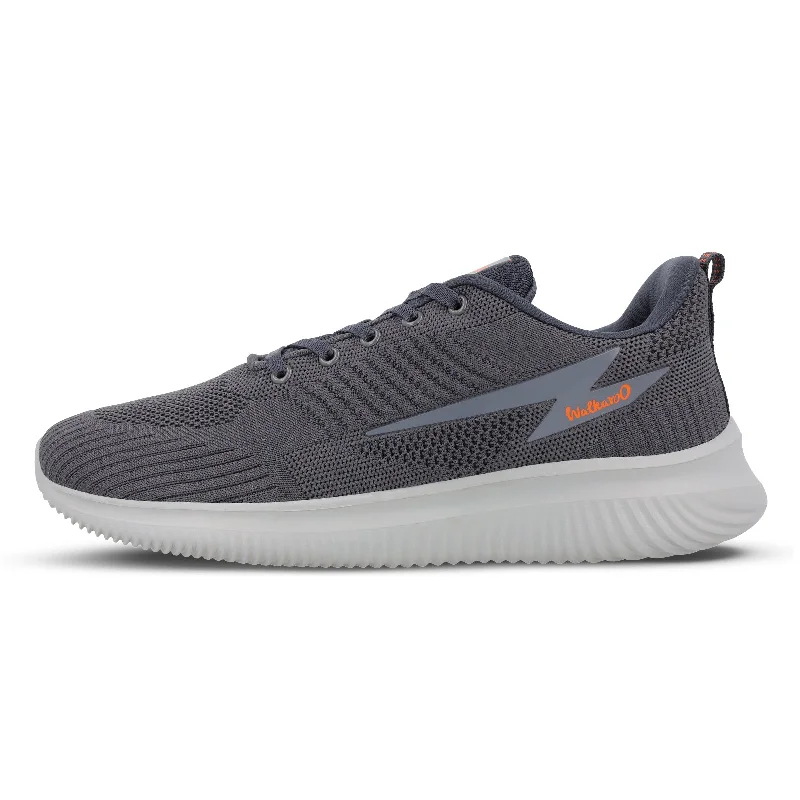 Men's Comfortable Shoes Walkaroo Men walking  Shoes - WS9547 Dark Grey