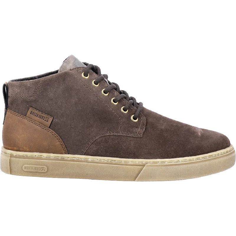 Men's Shock-Absorbing Shoes Men's Rieker Revolution U0762-45 Dark Grey Suede