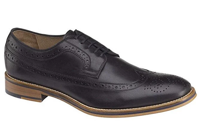 Men's Fashionable Boots JOHNSTON & MURPHY MEN'S CONARD WINGTIP BLACK CALFSKIN 2231