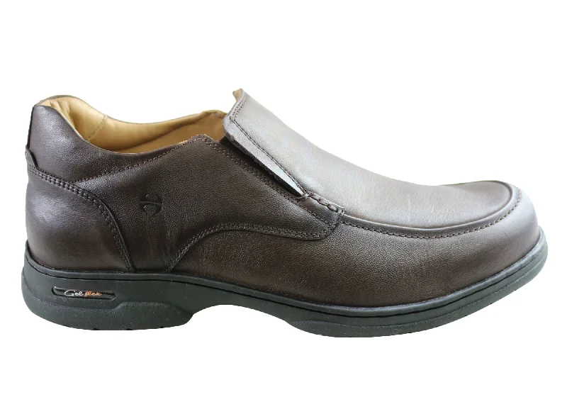 Men's Flexible Sole Boots Ferricelli Vinnie Mens Leather Slip On Comfort Shoes Made In Brazil