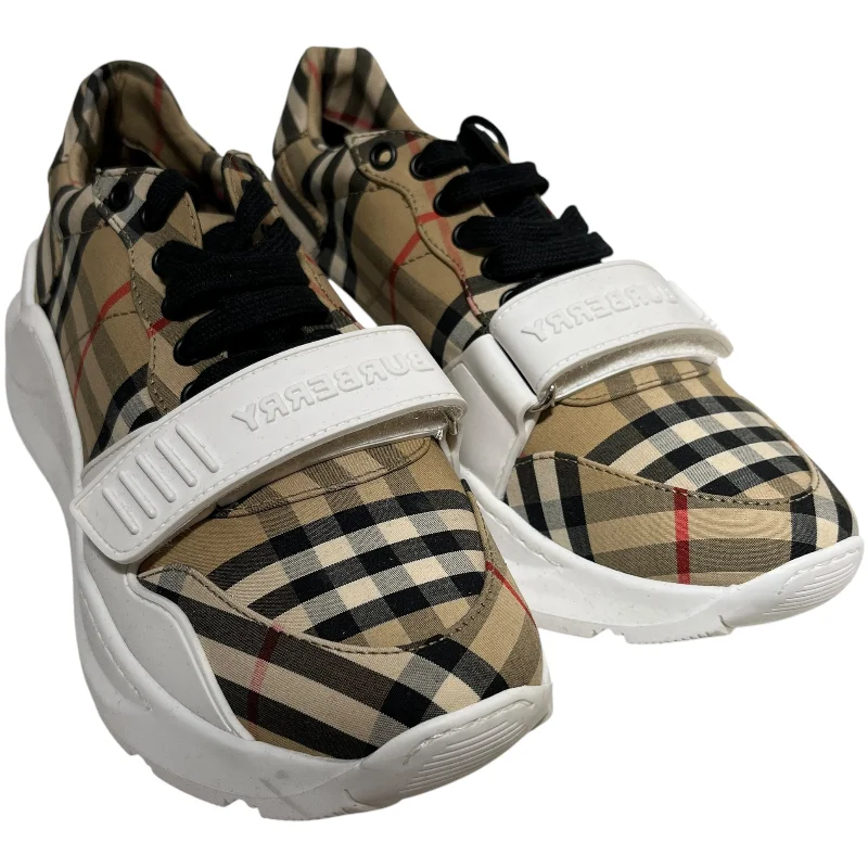 Men's Reinforced Sole Boots BURBERRY/Low-Sneakers/EU 40/KHK/PLAID STRAP ATHLETIC SNEAKER Men's Reinforced Sole Boots BURBERRY/Low-Sneakers/EU 40/KHK/PLAID STRAP ATHLETIC SNEAKER