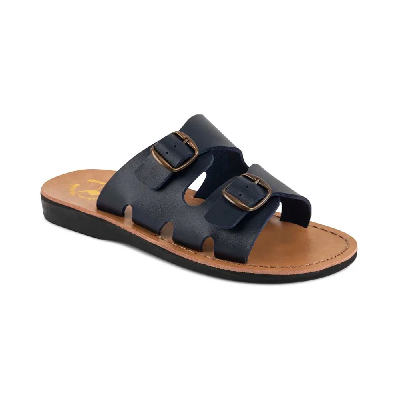 Men's Premium Shoes Barnabas Vegan - Leather Alternative Sandal | Blue