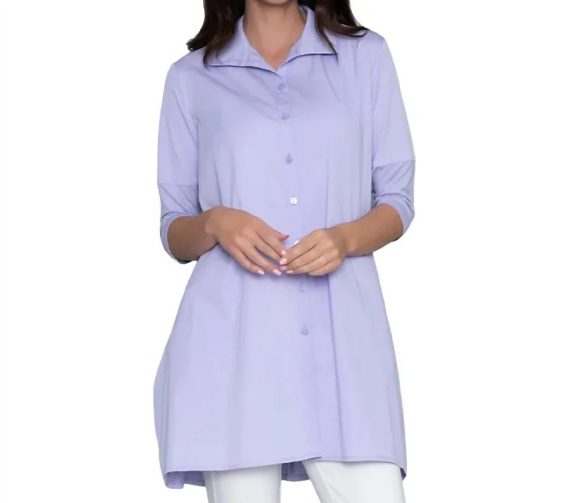 Relaxed Fit Women's Fashion Tiburon Icon Tunic In Lavender