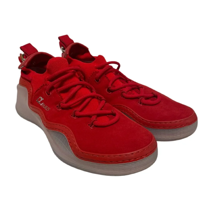 Men's Stylish Shoes Christian Louboutin/Low-Sneakers/EU 42/Suede/RED/ARPOADOR FLAT