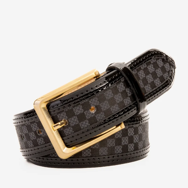 Men's Classic Shoes The Monte Carlo Black Leather Belt