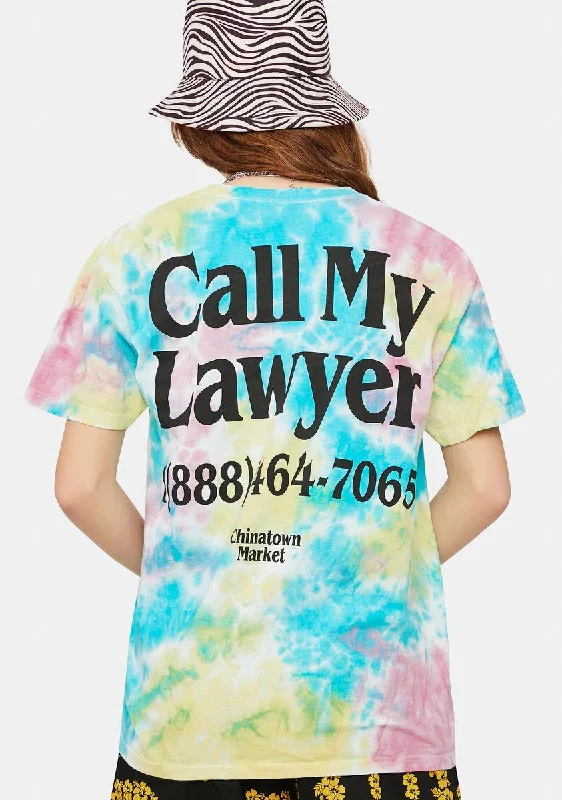 Plus-Size Women's Garments Lawyer Tie Dye Graphic Tee