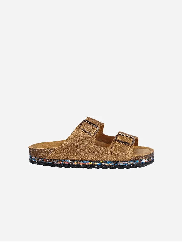 Men's Cushioned Boots Nuo Palm Tree Fibre & Cork Buckled Sandals | Coco