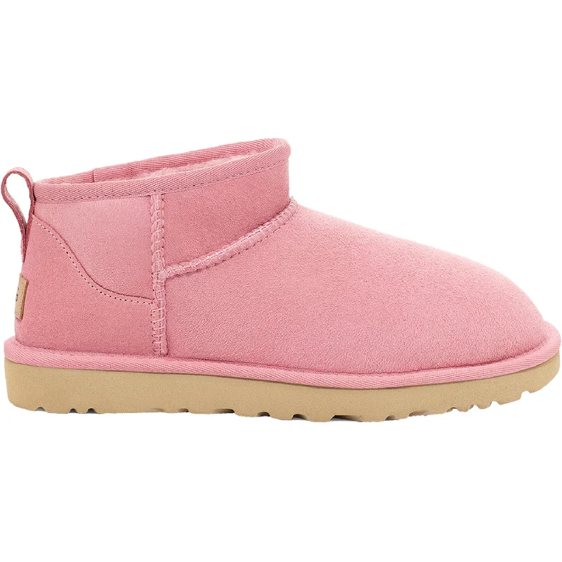 Comfortable Shoes For Men Women's UGG Classic Ultra Mini Horizon Pink Sheepskin