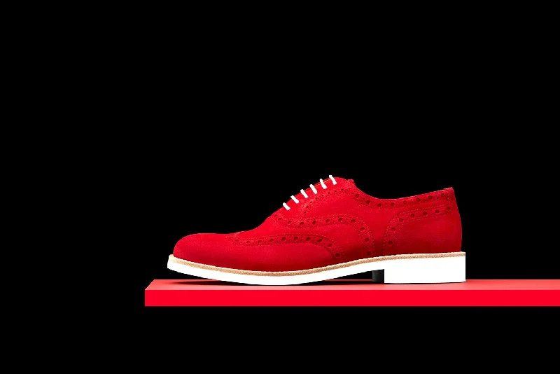 Shop Stylish Shoes At Unbeatable Prices Mens Red Suede Wingtip Dress Shoes