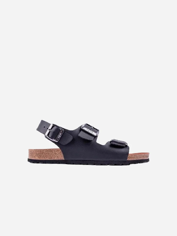 Men's Premium Shoes Lima Men's Vegan Footbed Sandals | Black