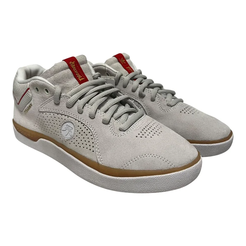 Men's Flexible Boots adidas/Low-Sneakers/US 8/Suede/WHT/Tyshawn x Thrasher