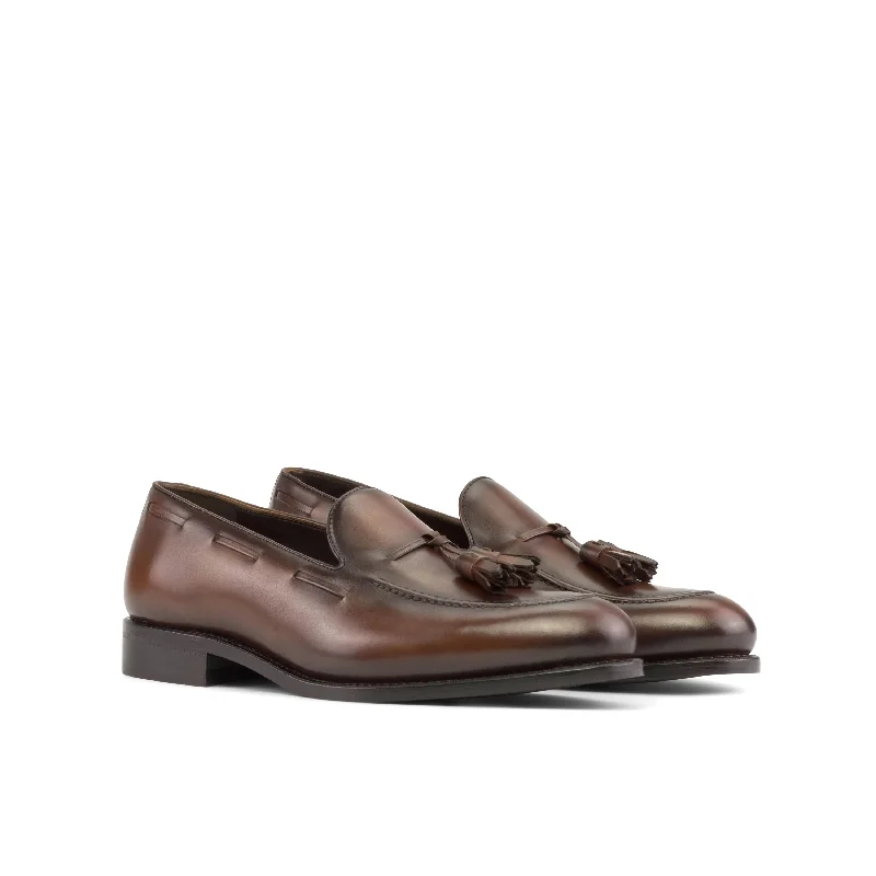 Men's All-Season Shoes DapperFam Luciano in Med Brown Men's Italian Leather Loafer