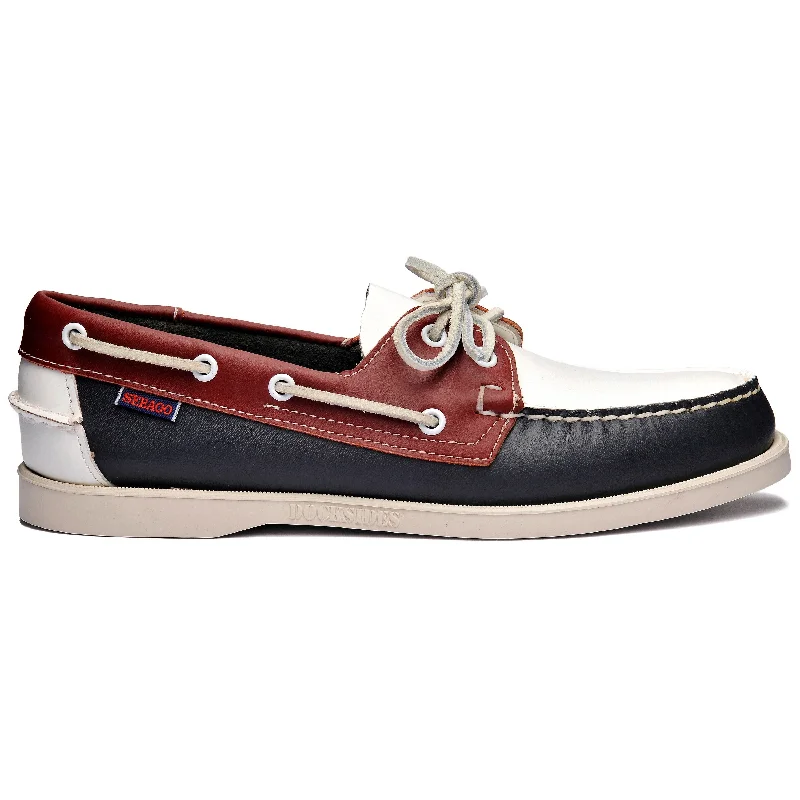 Men's Trendy Shoes Spinnaker -  Red & White & Navy