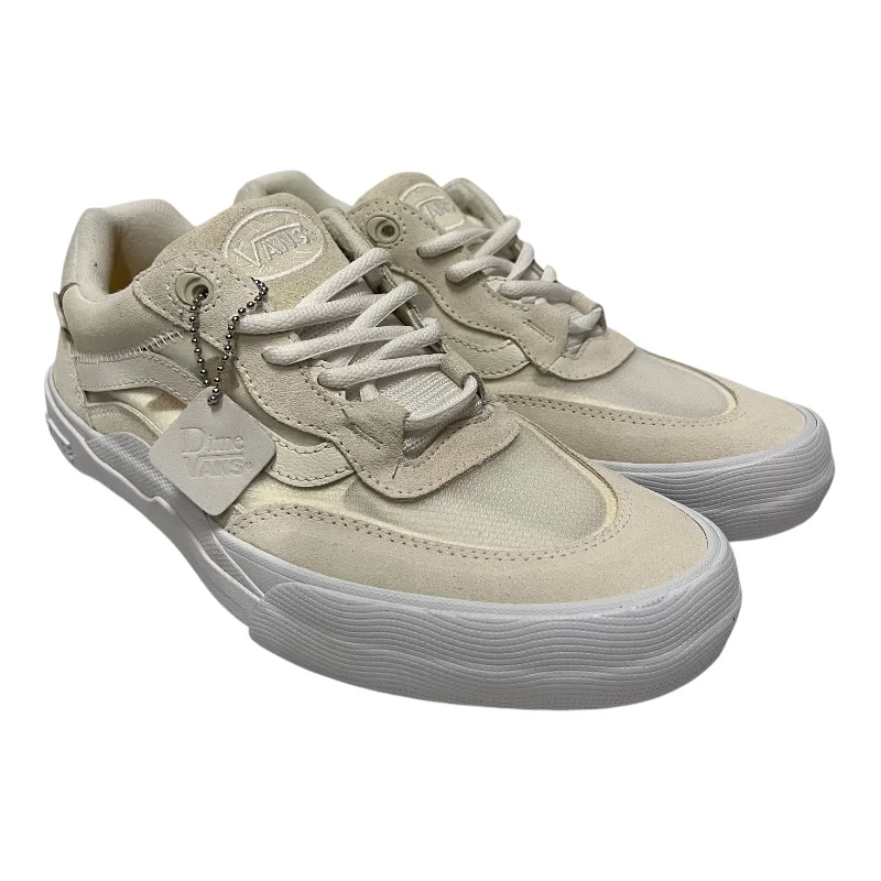 Men's Ergonomic Shoes VANS/Dime/Low-Sneakers/US 8/Cotton/WHT/Rowley