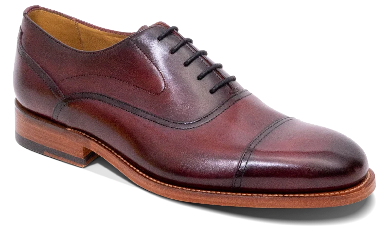 Men's Shock-Absorbing Shoes Cherwell- Hand Brushed Burgundy