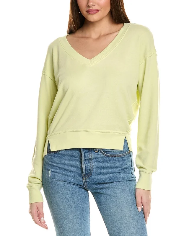 Timeless Women's Outfit Michael Stars Camila V-Neck Cropped Sweatshirt