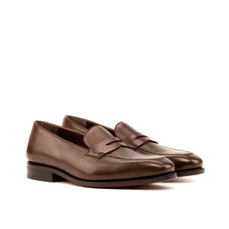 Men's Comfortable Shoes DapperFam Luciano in Dark Brown Men's Italian Leather & Italian Full Grain Leather Loafer Men's Comfortable Shoes DapperFam Luciano in Dark Brown Men's Italian Leather & Italian Full Grain Leather Loafer