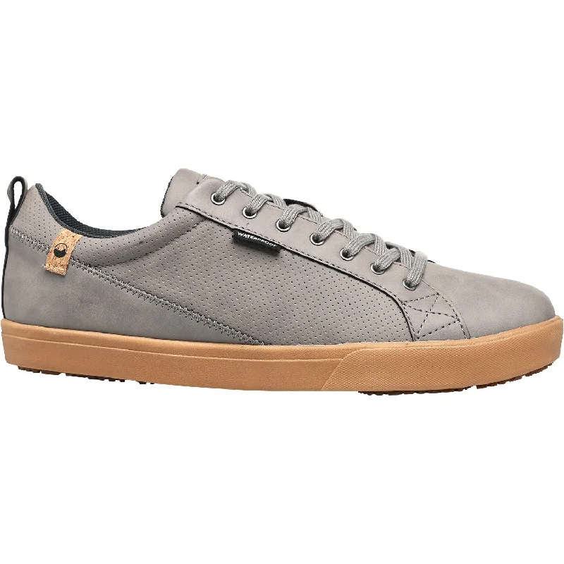 Men's Moisture-Wicking Shoes Men's Saola Cannon Waterproof Dark Grey Vegan Leather