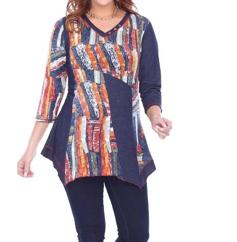 Clearance Sale Online Jenna Button Tunic In Multi