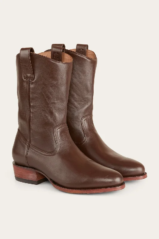 Men's All-Day Wear Boots Davidson Mens Cuban Heel Boot - Chocolate